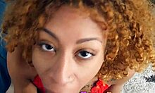 wanna see this black teen slut in lingerie suck monster cock?