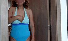 oh god mommy milf shows her huge tits poolside makin guys jerk n cum hard