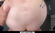 Redheaded Slut Jane Rogers Fucks Officer After Getting Caught at Shop