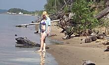 wild bikini milfs strut beach teasing big tits and asses