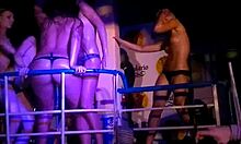 omg enf amateurs rip clothes in wild strip contest game 😂👙