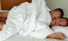 Amateur Couple's Steamy Morning Wake-Up Ritual Turns Intimate in Bed