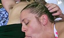 teasing wife cockwarms hubby then begs outdoor deck pounding creampie