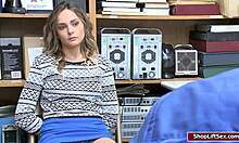 imagine this 19yo shoplifter on her knees sucking that lp officer's cock hard