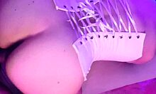 hot waitress fucks for cash in hidden bar room