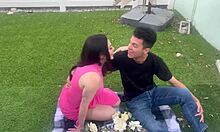 Pervy Step Family Picnic Turns Into Bent Over Doggystyle With Big Ass Milf