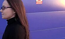 think this dirty fat redhead babe gets picked up just to suck cock in the backseat then fuck missionary?!