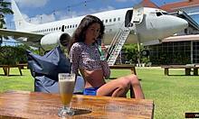 Husband Jerks Off Watching Wife FUCK Stranger Bent Over Doggystyle