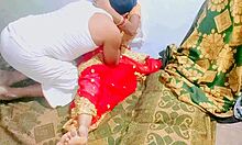 late night telugu wife sex in red sari at the ranch
