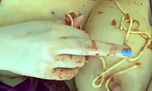 craziest food masturbation ever with this hot arab stepsis in la