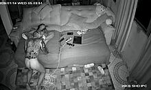 i caught my wife groping my friend's cock till hard then raw fucking home