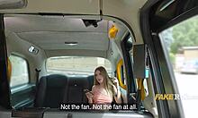 Taxi Driver Compares Stranger's Big Tits to Wife's Before She Flashes in Backseat