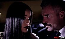 hey petite teen submits tight body to suited men threesome