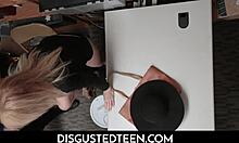 disgusted teen samantha hayes and granny erica lauren fuck officer after caught shoplifting