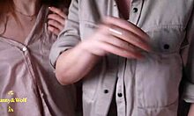 Bent Over Redhead Takes Rough Pussy Pounding