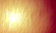 Teen stuffs huge anal dildo deep