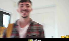 Blindfolded girlfriend billie star face fucked hard by two monster cocks