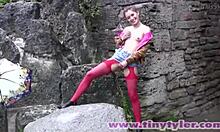 Want tiny Tyler stripping public fingering hairy clit pussy?