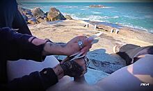 i'm so horny jerking off to this massive cumshot public handjob explosion