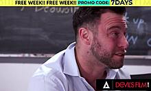 kimmy kimm chokes on teacher's thick cock deepthroat before rough doggystyle interracial pounding