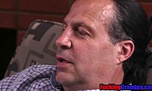 petite glasses teen slut chokes on step grandpa's deep thrusts