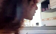 Chubby Latina Housewife Jiggles Fat Belly And Big Ass Cooking In Panties In Kitchen