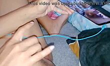 video call got wild when neighbor snuck in my room fucked creamy pussy cum inside and out