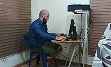 Stepbrother while you work im so horny come fuck my wet pussy now in spanish