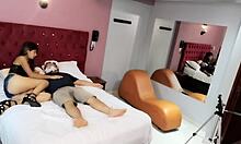 White Bearded Old Man's Cock Stands Hard. Latina Sucks It Boldly!