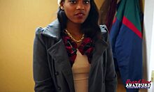 what if her slim brunette throat could handle your messy interracial cumshot after deep anal thrusts and toy fingering?