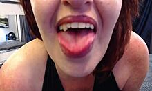 yo check me in this sexy dress blue thong dirty talk then i cum hard on bbc dildo allll over