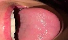 Sabrinafoxy blows fan swallows his hot load