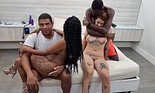 Penny's first porn backstage with India Juju and studs!