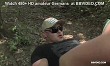 Mature german wife sucks hubby's cock on chairlift then rides