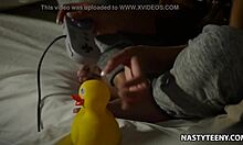 Karlie Montana sneaks into the bathroom for steamy lesbian play with her stepdaughter Katya Rodriguez's wet milf pussy.