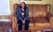 what if her slim brunette throat could handle your messy interracial cumshot after deep anal thrusts and toy fingering?