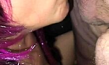 Sabrinafoxy blows fan swallows his hot load