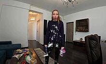 i teach my lazy bf a lesson by teasin his cock with my big ass n feet