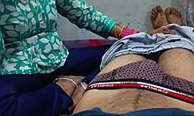 Wife bends over for rough anal creampie from huge cock with sloppy Hindi audio blowjob