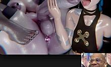 jessie gilts scarlet's cock then jill shakes it 😍