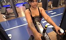 hit the gym horny and panty-free... naughty academy antics