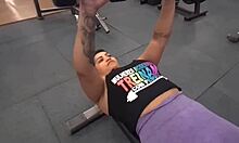 hit the gym horny and panty-free... naughty academy antics