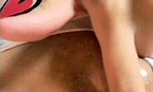 Why's this latina chica heating up watching porn solo now?