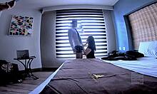 Wife goes wild on monster cock doggystyle while cuckold husband watches in shock