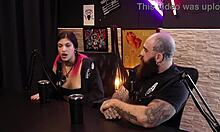 qween and iron biker share wild sensual cast highlights on sheer red