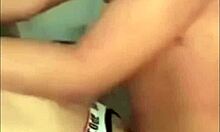 One big ass shemale takes it deep in wild anal pounding