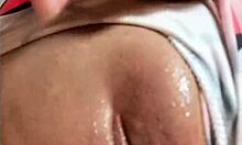 Why's this latina chica heating up watching porn solo now?