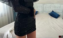 secretary in white pantyhose bends for rough anal creampie pounding. skinny slut rides cock doggystyle till ass overflows