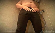 Chubbykaot soaks her jeans pissing outdoors like a total exhibitionist