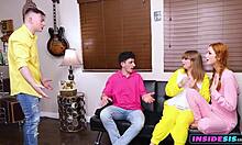 Ever wonder how kinky stepbrothers turn stepsisters into horny fucktoys in wild group creampie chaos?